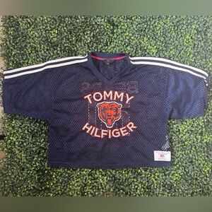 Tommy Hilfiger NFL Chicago Bears Mesh Cropped Jersey XS